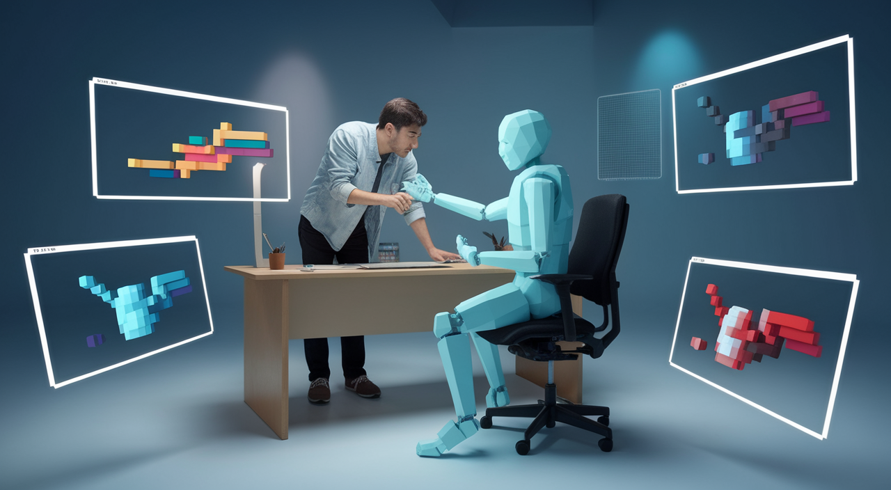 IA pour automatisation collaboration entre artiste humain et intelligence artificielle