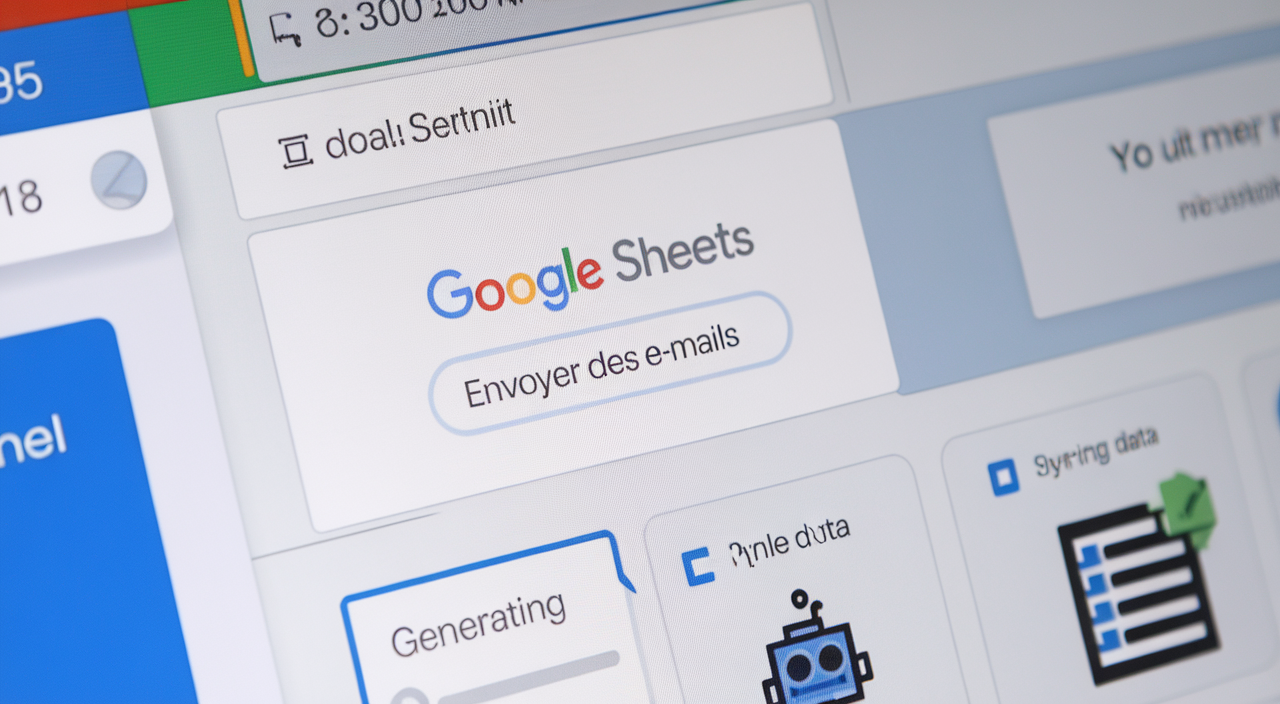 automatisation Google Sheets interface utilisateur