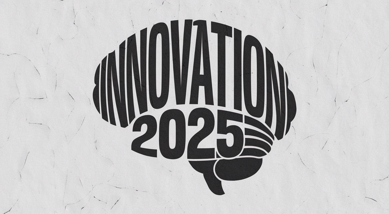 outils IA 2025 poster innovation avec cerveau numérique